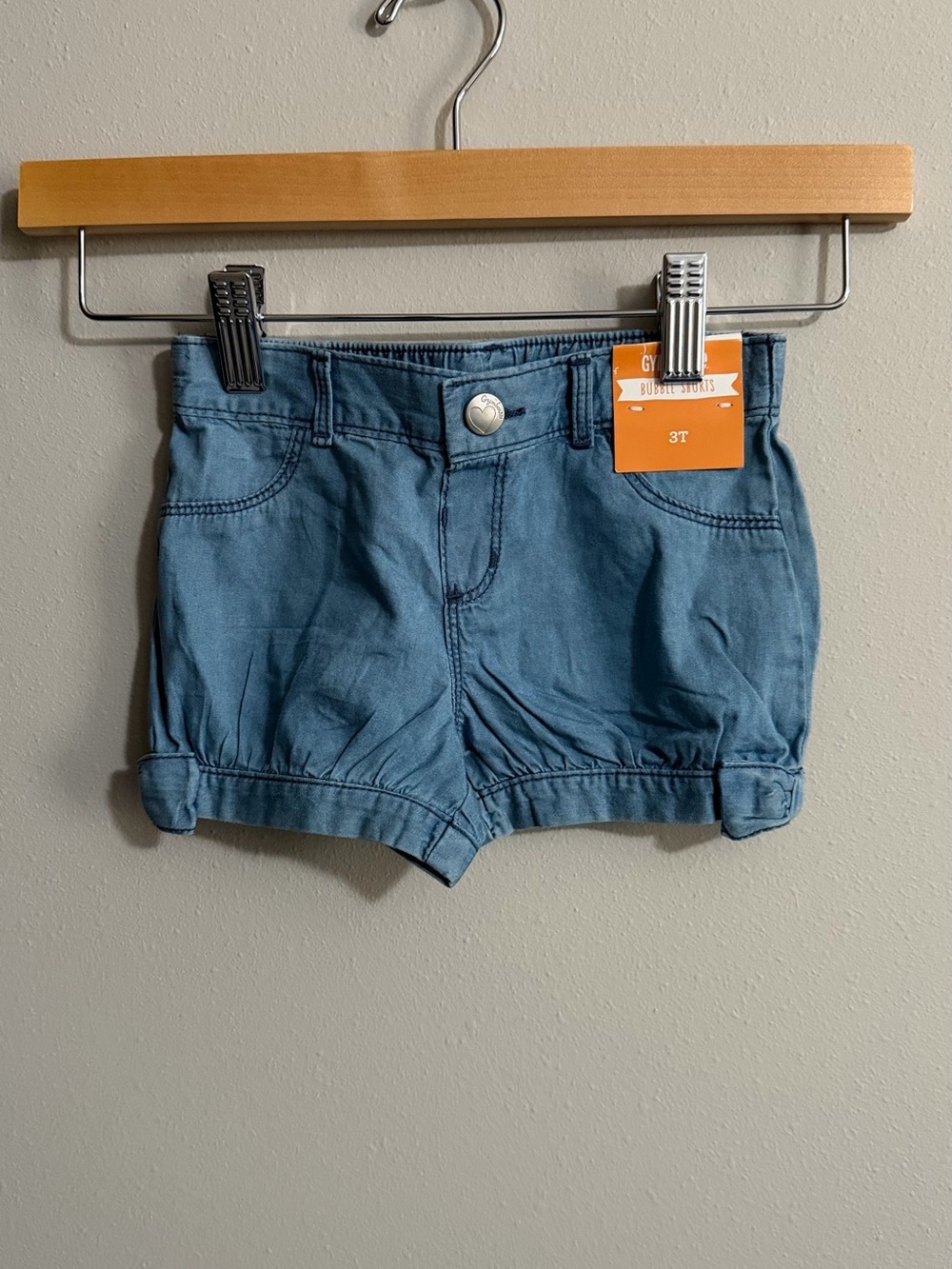 Gymboree Chambray Bubble Shorts Toddler Girls 3T Summer Shorts